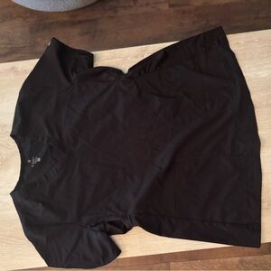 Black med couture maternity scrub top